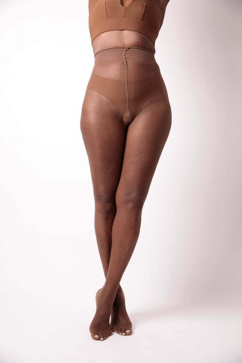 20 Denier Semi-Matt Tights Hosiery Nubian Skin Cinnamon S 