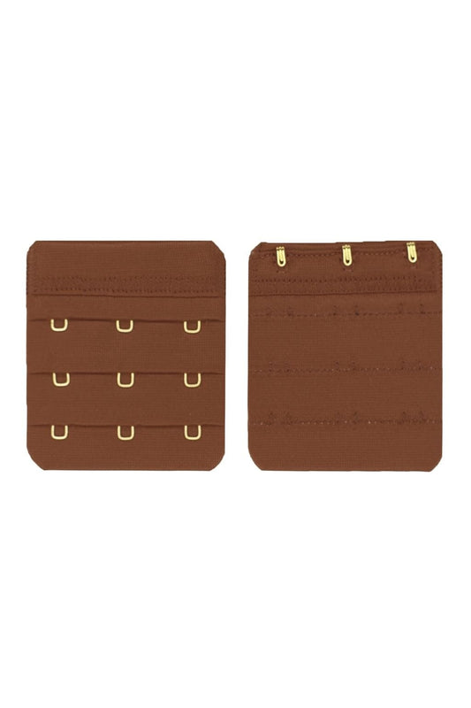 Bra Extender (Pack of 2) Bra Accessories Nubian Skin Cinnamon 3 x 3 