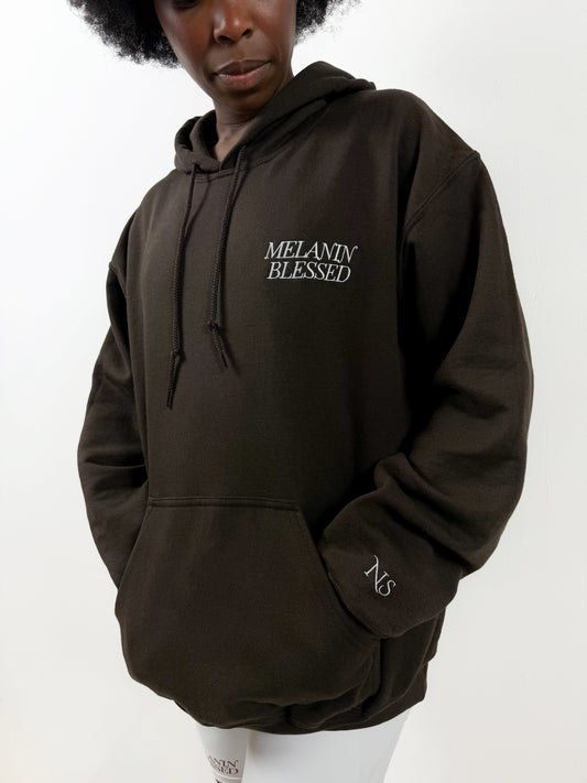 Melanin Blessed Hoodie Hoodie Nubian Skin 