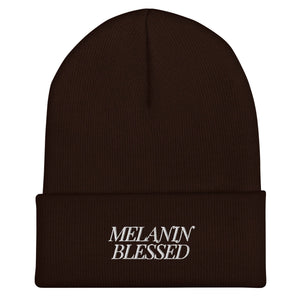 Melanin Blessed Knit Beanie Nubian Skin 