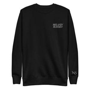 Melanin Blessed Sweatshirt Sweatshirt Nubian Skin Black S 