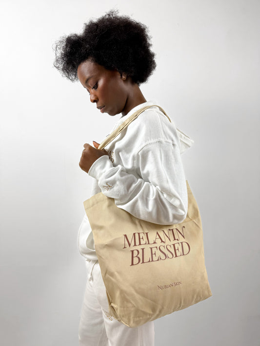 Melanin Blessed Tote Bag Tote Bag Nubian Skin 